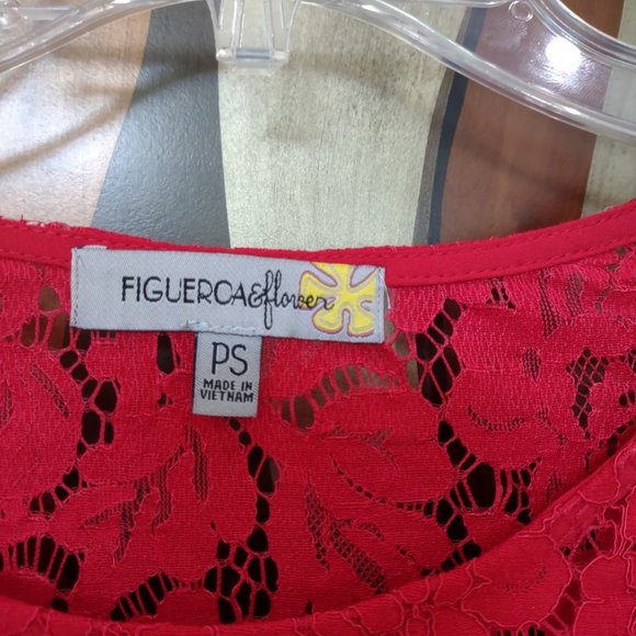 Figuerca @ Flower Woman’s Lace Top - Picture 4 of 4
